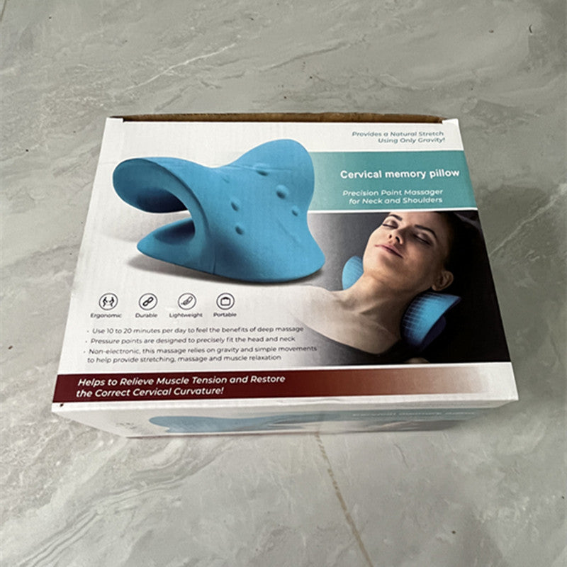 C-type cervical spine massage pillow gravity finger pressure neck massager cervical spine pillow neck shoulder massage pillow home factory
