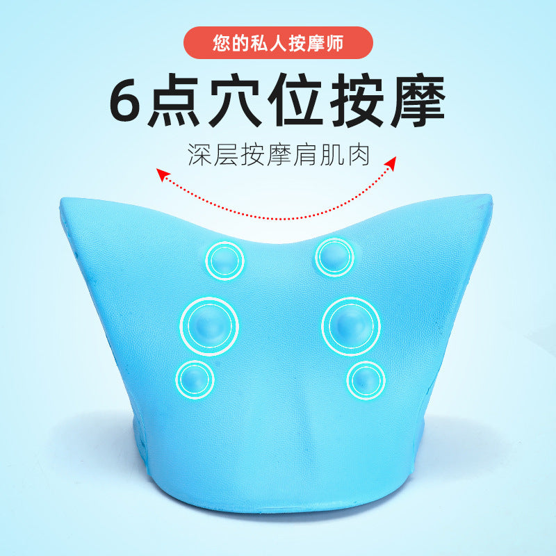 C-type cervical spine massage pillow gravity finger pressure neck massager cervical spine pillow neck shoulder massage pillow home factory